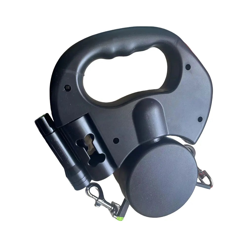 Double Headed Dog Leash Traction Rope 360 Degree Swivel Dual Pet Leash Retractable Dog Leash for Small Medium Dogs