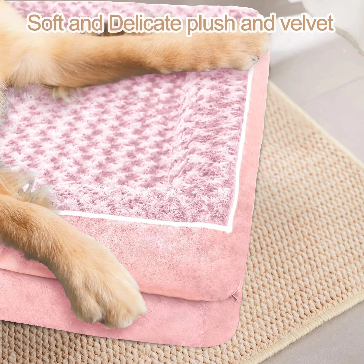 1 removable and clean dog sofa bed, anti-slip bottom, egg convex foam sponge, suitable for small and medium-sized dogs and cats